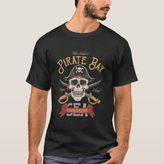 Camiseta Caribbean Sea Crossbones Pirate
