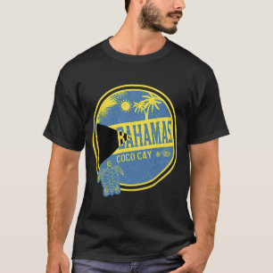 Camiseta Caribe Bahamas Coco Cay Férias Vintage Tropical