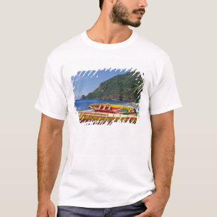 Camiseta Caribe, BWI, Rua, Lúcia, Marinheiros, Soufriere.