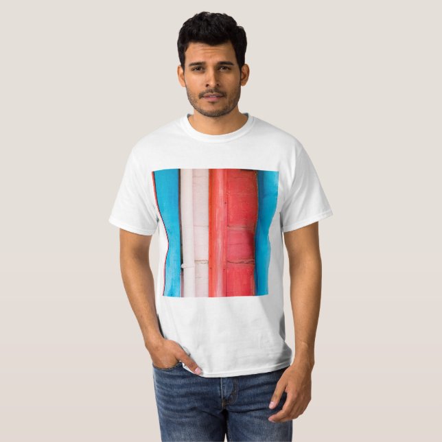 Camiseta Caribe cores - abstrato (Frente Completa)
