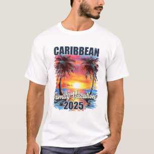 Camiseta Caribe de Férias da Família 2025 — Trip Matchin de