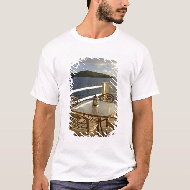 Camiseta Caribe, Ilhas Virgens Americanas, Rua. Ver (Frente)