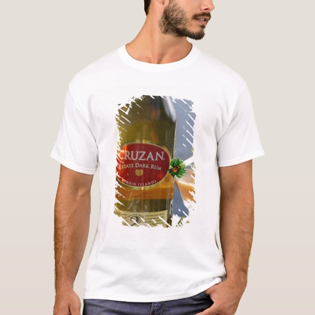 Camiseta Caribe, Ilhas Virgens. Escuro de Cruzan (Frente)