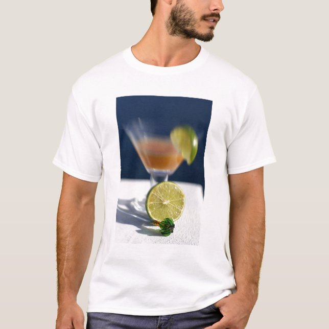Camiseta Caribe, Ilhas Virgens. Um soco de rum tropical, (Frente)