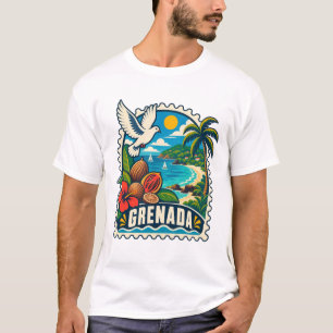 Camiseta caribenha de meados do século de Granada