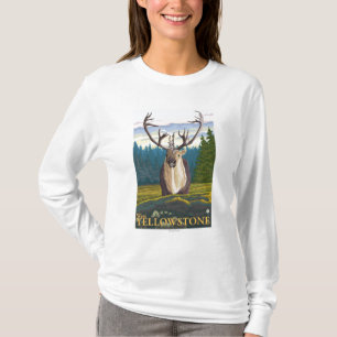Camiseta Caribu no selvagem - Yellowstone ocidental, TA