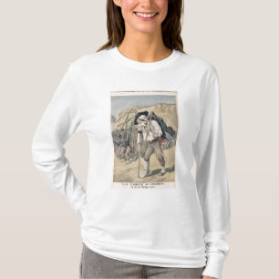 Camiseta Caricatura da derrota de Crispi