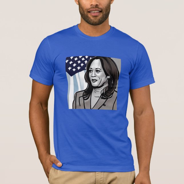 Camiseta Caricatura da Política de Kamala Harris (Frente)