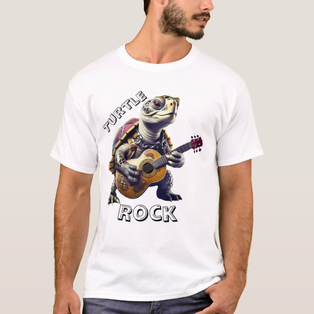 Camiseta Caricatura de Cartografia de Tartaruga Animal (Frente)