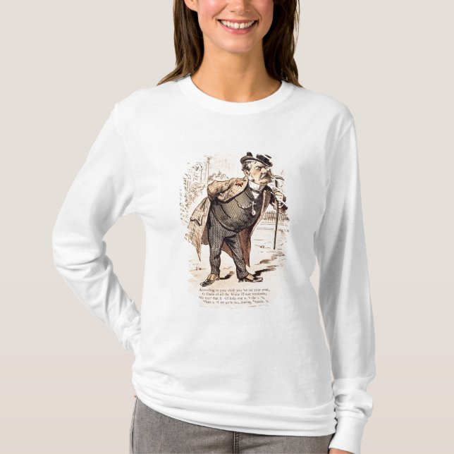 Camiseta Caricatura de Chester Alan Arthur, c.1883 (Frente)
