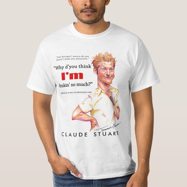 Camiseta Caricatura de Claude Stuart por sepulturas de (Frente)