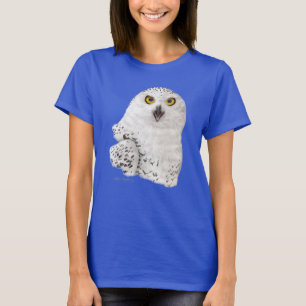 Camiseta Caricatura de Coruja Branca