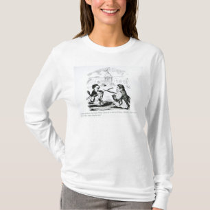 Camiseta Caricatura de Delacroix e de Ingres