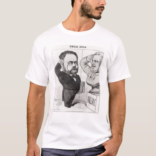 Camiseta Caricatura de Emile Zola (Frente)