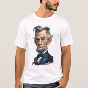 Camiseta Caricatura de Estadista Histórico — Século XIX