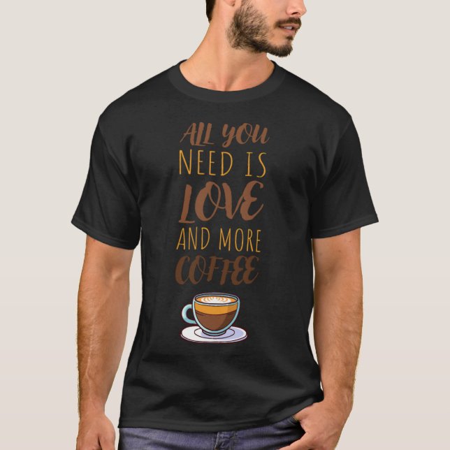 Camiseta Caricatura de ideia de café (Frente)