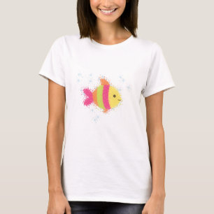 Camiseta Caricatura de Peixe