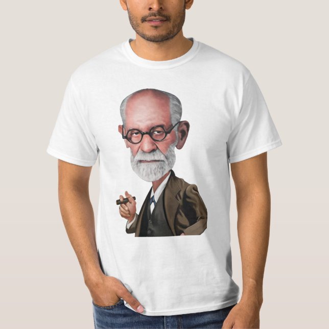 Camiseta Caricatura de Sigmund Freud (Frente)