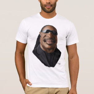 Camiseta Caricatura de Stevie Wonder