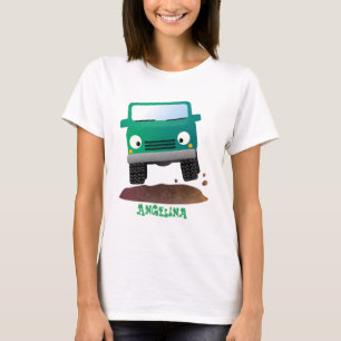Camiseta Caricatura de veículos todo-o-terreno 4X4