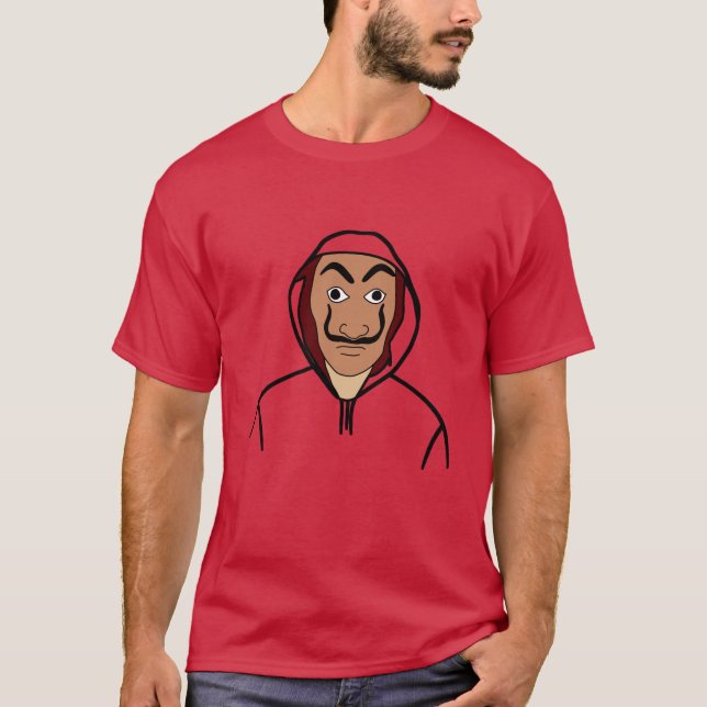 Camiseta Caricatura do Money Heist (Frente)