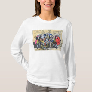 Camiseta Caricatura dos cirurgiões Georgian no trabalho,