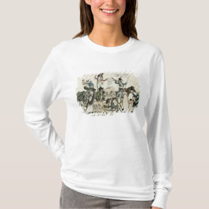 Camiseta Caricatura dos doutores de grasnado que oferecem