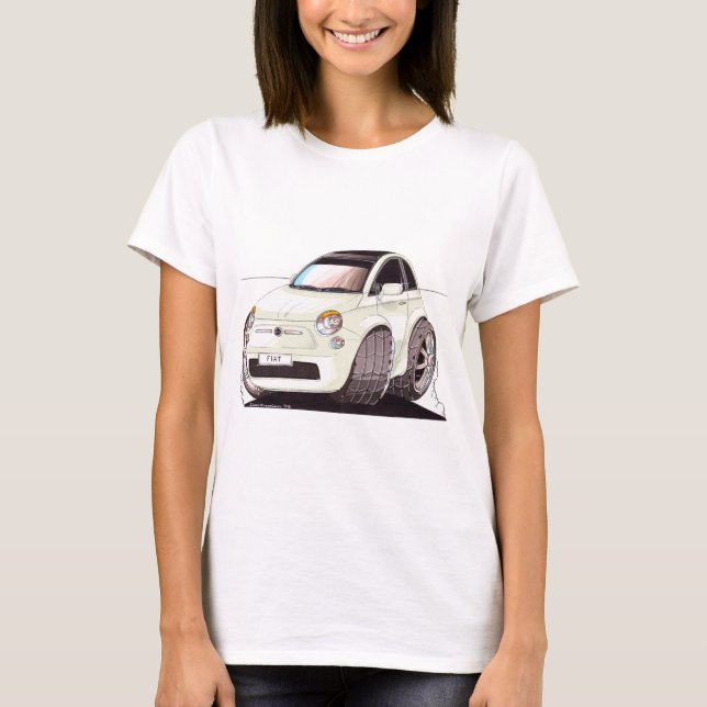 Camiseta Caricatura Fiat 500 maneira tuning! (Frente)