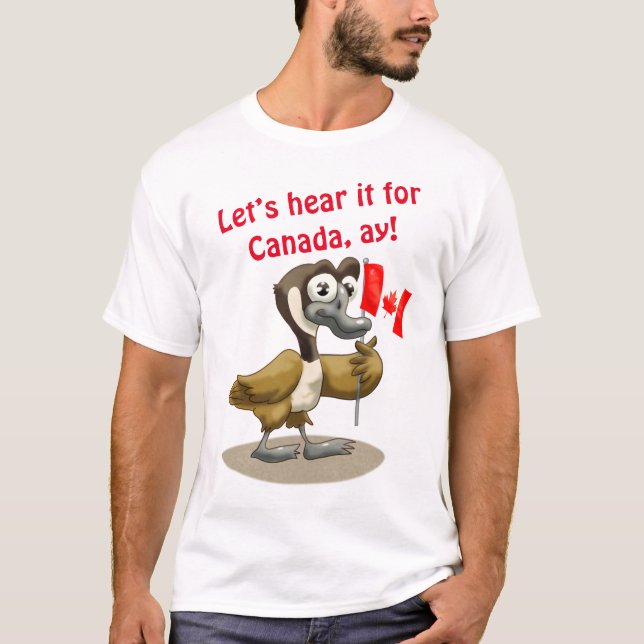 Camiseta Caricatura - Ganso Canadense (Frente)