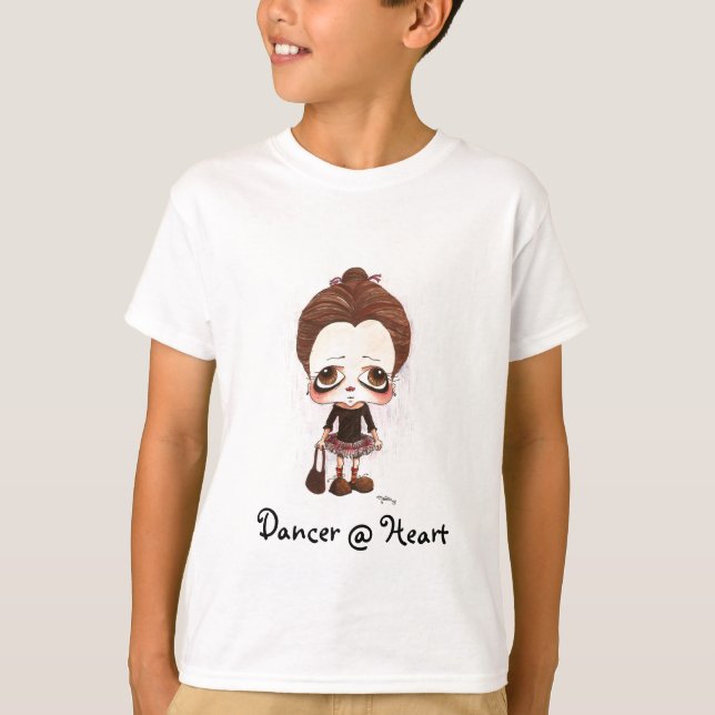 Camiseta Caricatura Jovem Dançarina (Frente)