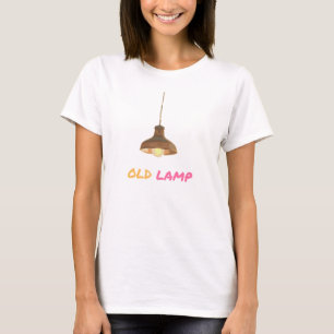 Camiseta Caricatura Lâmpada Antiga Design moderna