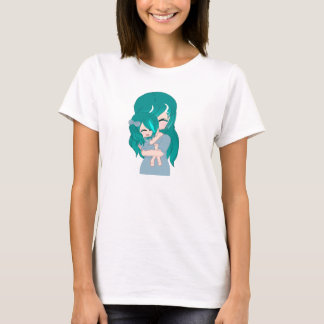 Camiseta Caricatura Mãe e Filha T-Shirt