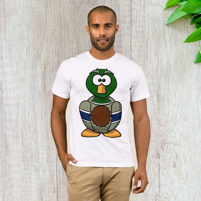 Camiseta Caricatura Mallard Duck Mens T-Shirt (Criador carregado)