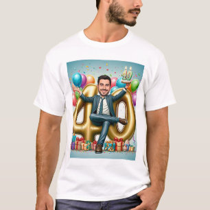 Camiseta "Caricatura personalizada - Envie sua foto para de