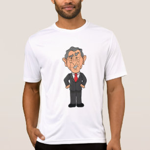 Camiseta Caricatura Política Divertida de George W Bush
