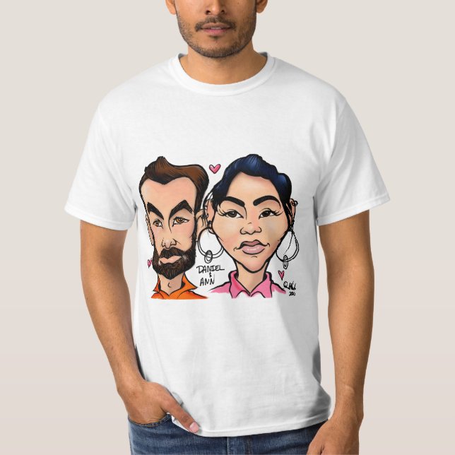 Camiseta caricatural (Frente)