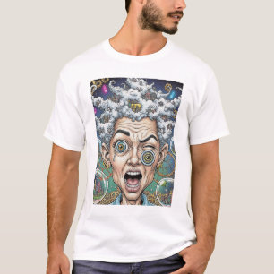 Camiseta Caricatural de Expressão Louca - Exclusiv