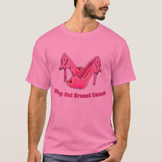 Camiseta Carimbe para fora estiletes do cancro da mama