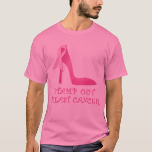 Camiseta Carimbe para fora produtos do cancro da mama