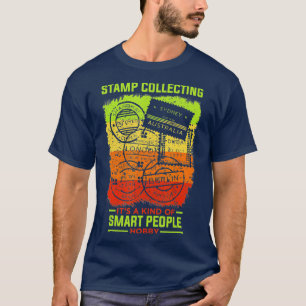 Camiseta Carimbo Coletando Hobby Smart Pessoas Carimbo Engr
