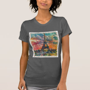 Camiseta Carimbo Colorido do Sky Paris
