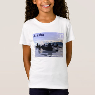 Camiseta Carimbo de Baleias Killer do Alaska