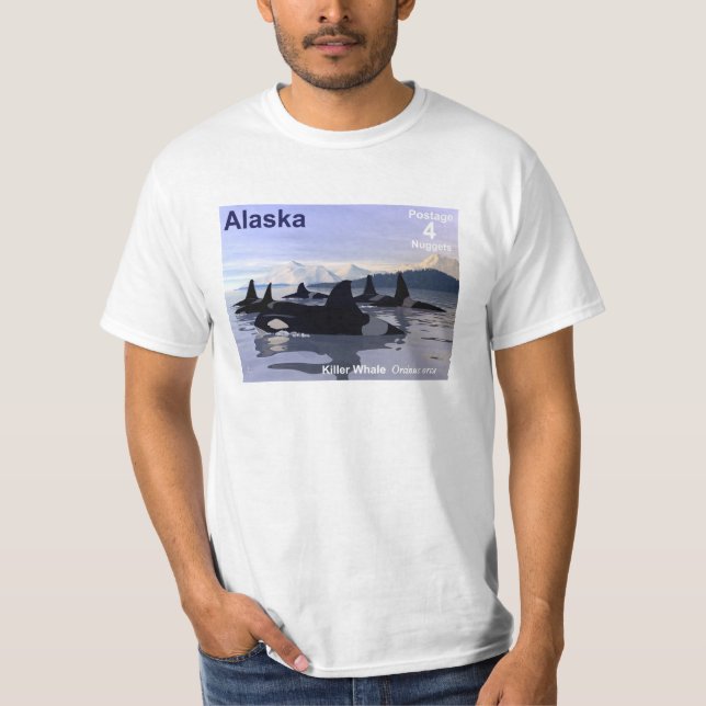 Camiseta Carimbo de Baleias Killer do Alaska (Frente)
