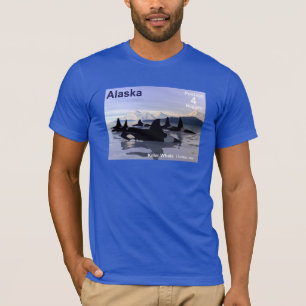 Camiseta Carimbo de Baleias Killer do Alaska