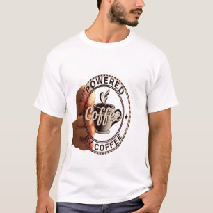 Camiseta Carimbo de Café Vintage Portátil