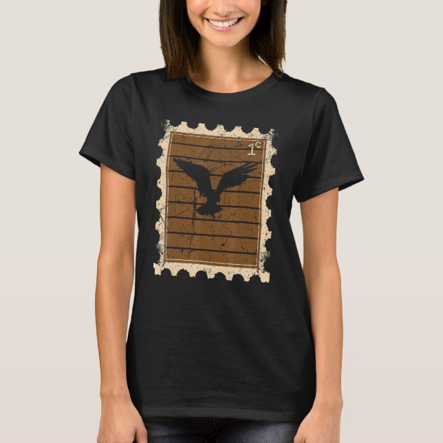 Camiseta Carimbo De Carimbo Com Águia (Frente)