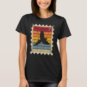 Camiseta Carimbo De Cartaz Com Papagaio De Ara Sunset