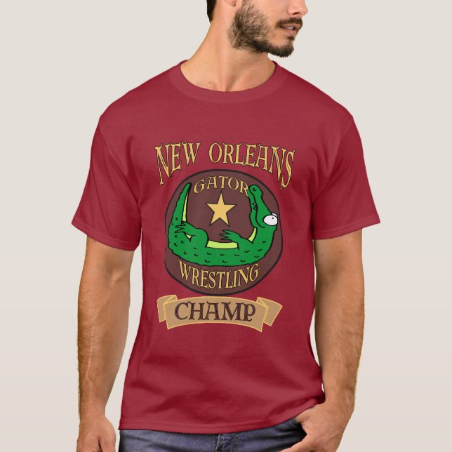 Camiseta Carimbo de Luta Gator, Nova Orleans (Frente)