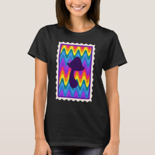 Camiseta Carimbo de Mushroom Groovy Rave 60's 70's Hippie R