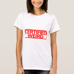 Camiseta Carimbo estranho certificado